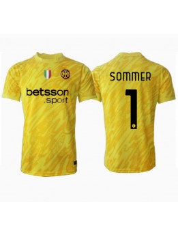 Inter Milan Yann Sommer #1 Målvakt Replika Borta Kläder 2024-25 Kortärmad
